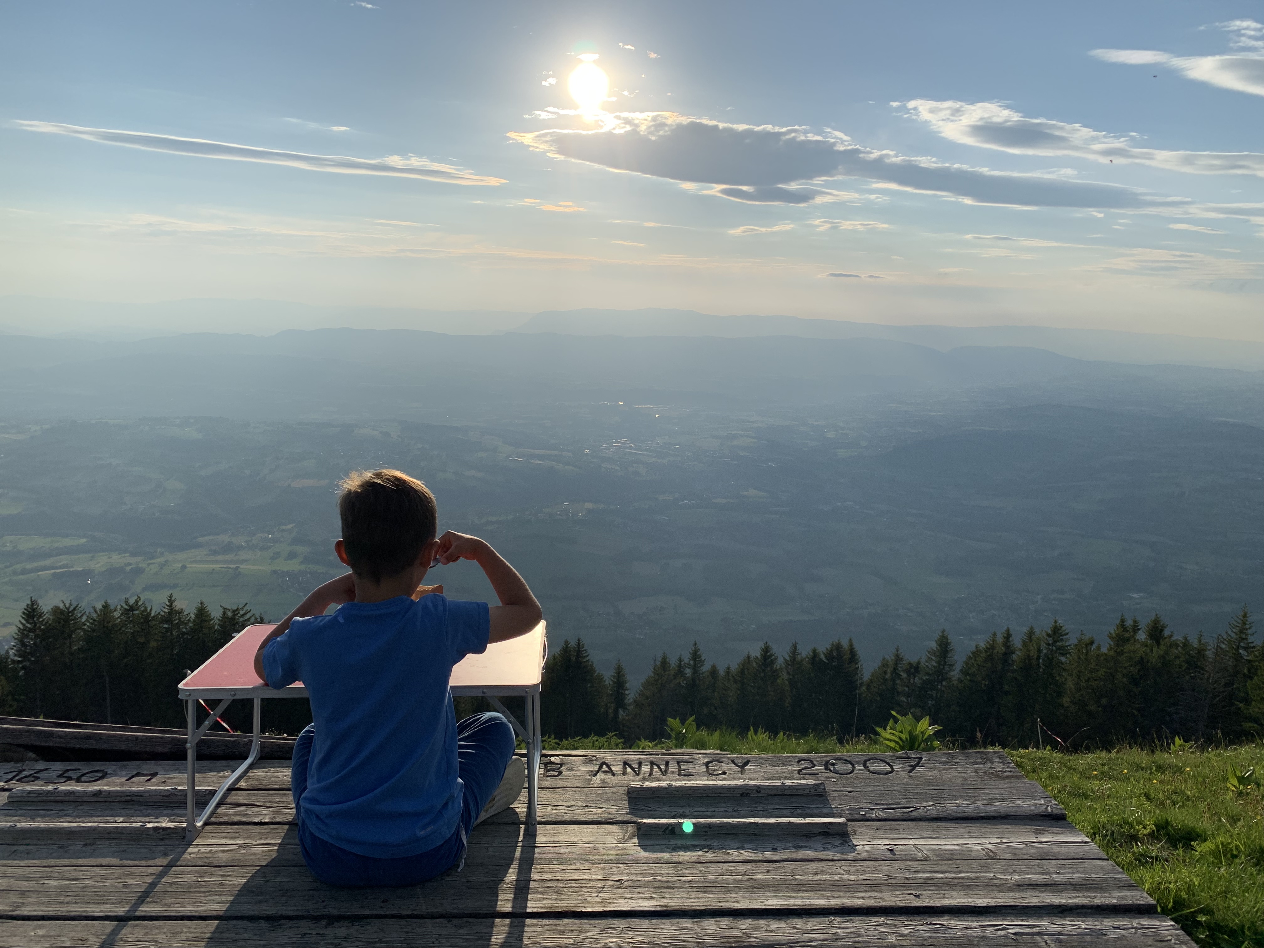 Nuitée au sommet du Semnoz – 1650m – 062019