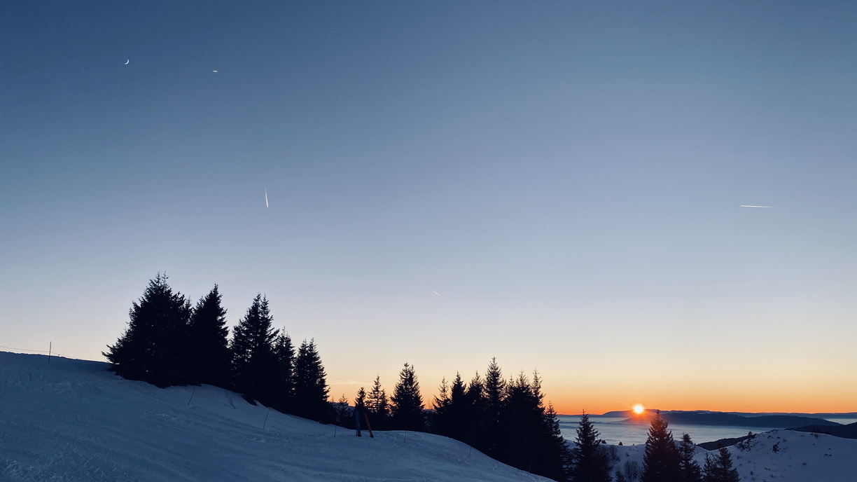 Coucher de Soleil en ski – 122019