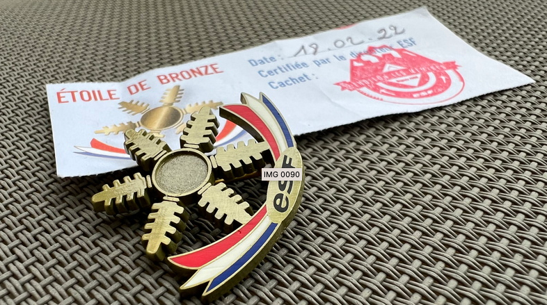 Etoile de Bronze pour le fiston – 022022