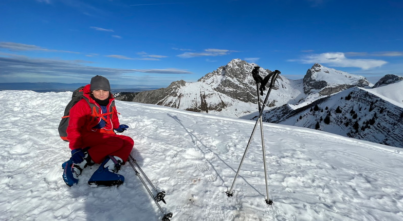 1ère Sortie Ski Rando pour Esteban – Pointe de Pelluaz – 122022