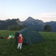 Nuitée au sommet du Mont Bénand avec Esteban et Journée Joelette – 092016